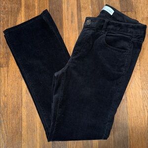 ❄️Loft black curvy fit bootcut corduroy pants. Size 28/6.